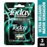 Preservativo Today Ultra Sensitive 3 Unidades